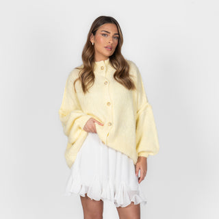 Kardigan oversize z kołnierzykiem “CozyGlam”