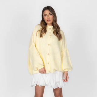 Kardigan oversize z kołnierzykiem “CozyGlam”