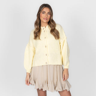 Krótki oversize’owy kardigan “CozyGlam”