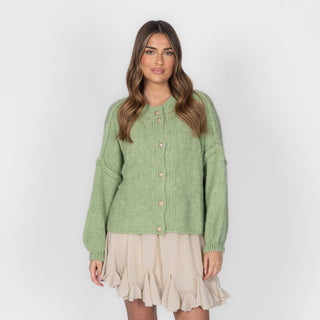 Krótki oversize’owy kardigan “CozyGlam”