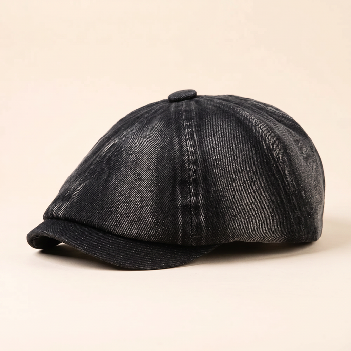 Czapka Newsboy z Denimu