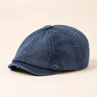 Czapka Newsboy z Denimu