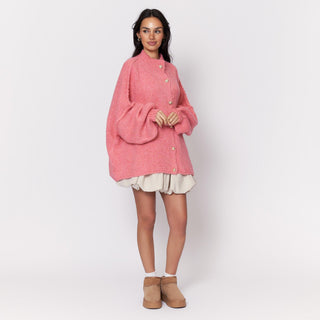 Kardigan oversize z kołnierzykiem “CozyGlam”