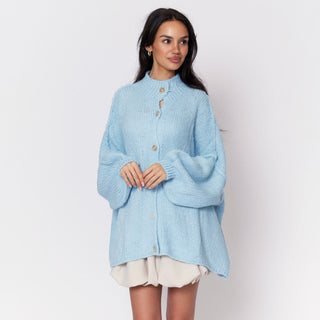 Kardigan oversize z kołnierzykiem “CozyGlam”