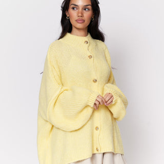 Kardigan oversize z kołnierzykiem “CozyGlam”