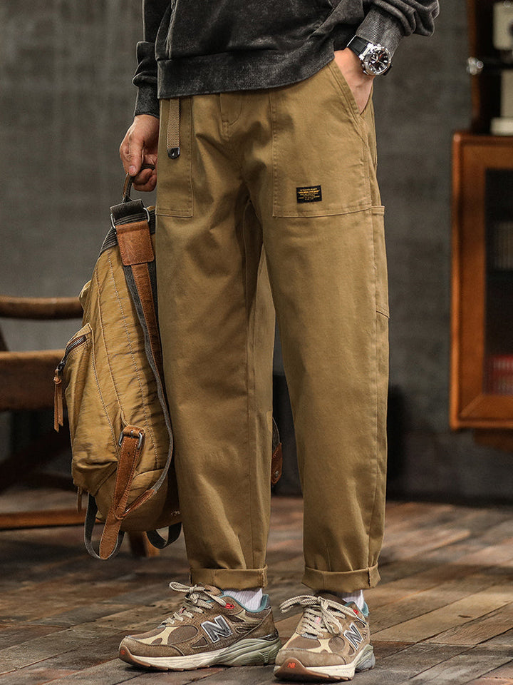 Marcin | Męskie casualowe spodnie utility w stylu vintage