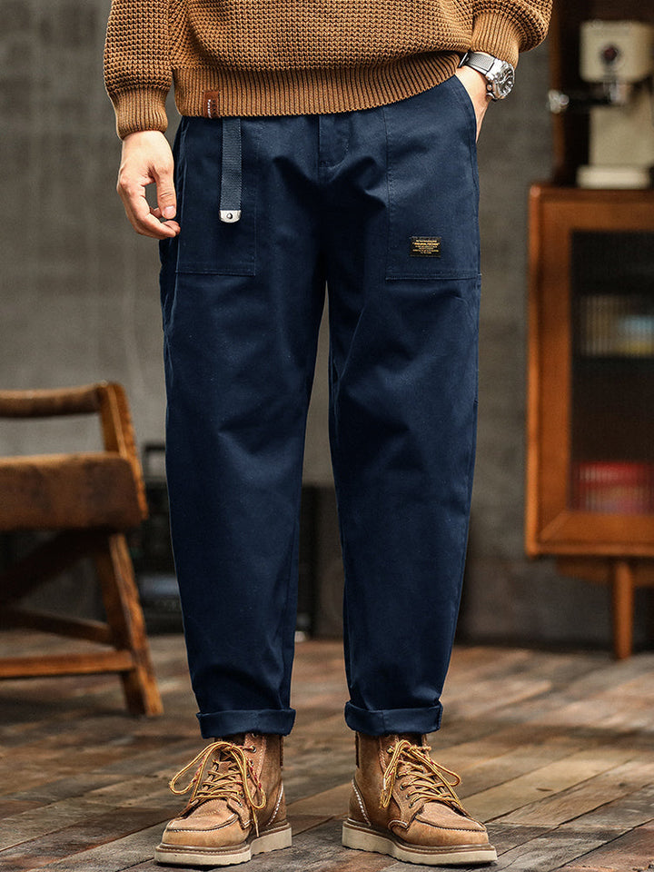 Marcin | Męskie casualowe spodnie utility w stylu vintage