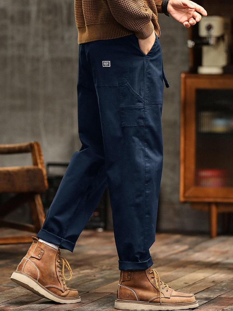 Marcin | Męskie casualowe spodnie utility w stylu vintage