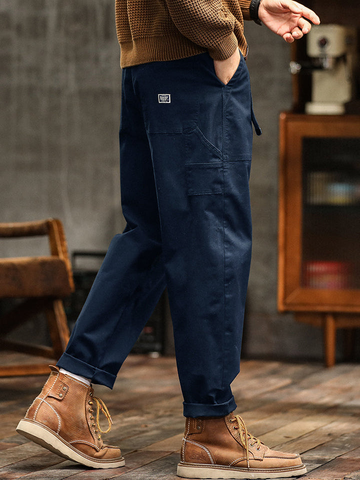 Marcin | Męskie casualowe spodnie utility w stylu vintage