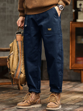 Marcin | Męskie casualowe spodnie utility w stylu vintage
