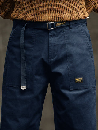 Marcin | Męskie casualowe spodnie utility w stylu vintage