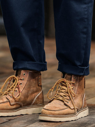 Marcin | Męskie casualowe spodnie utility w stylu vintage