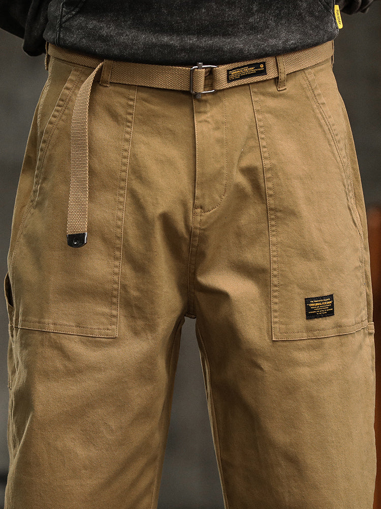Marcin | Męskie casualowe spodnie utility w stylu vintage