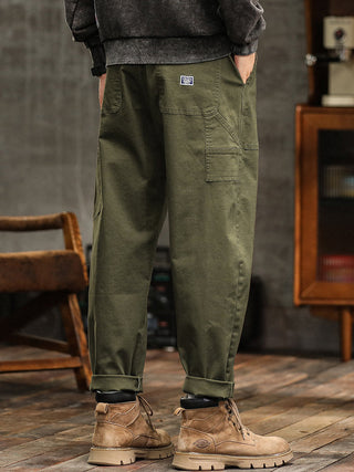 Marcin | Męskie casualowe spodnie utility w stylu vintage