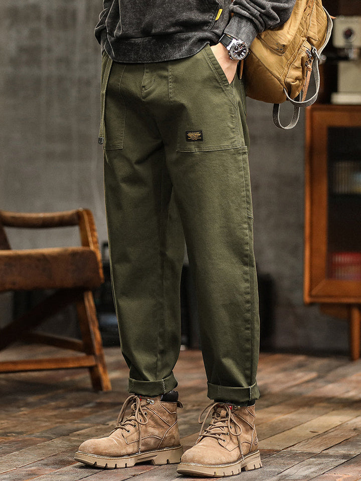 Marcin | Męskie casualowe spodnie utility w stylu vintage