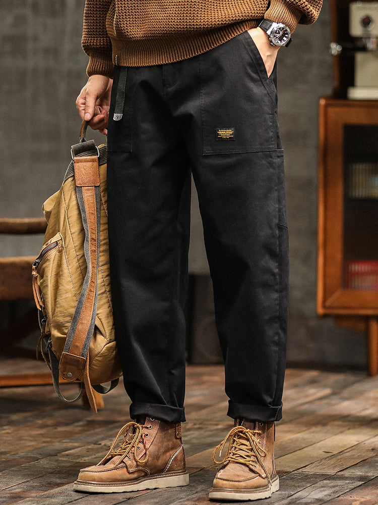 Marcin | Męskie casualowe spodnie utility w stylu vintage