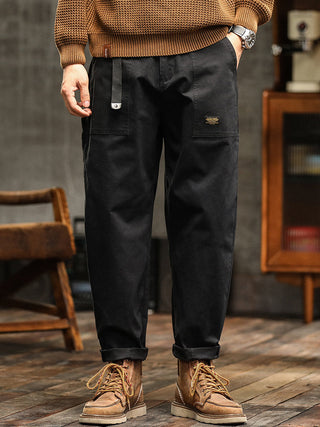 Marcin | Męskie casualowe spodnie utility w stylu vintage