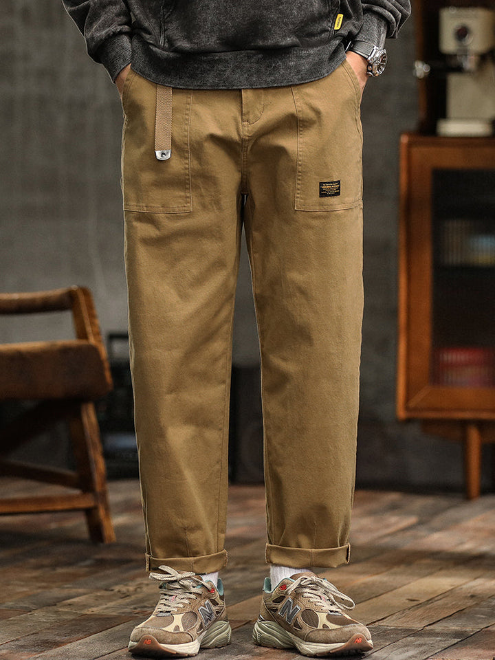 Marcin | Męskie casualowe spodnie utility w stylu vintage