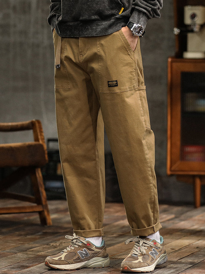 Marcin | Męskie casualowe spodnie utility w stylu vintage