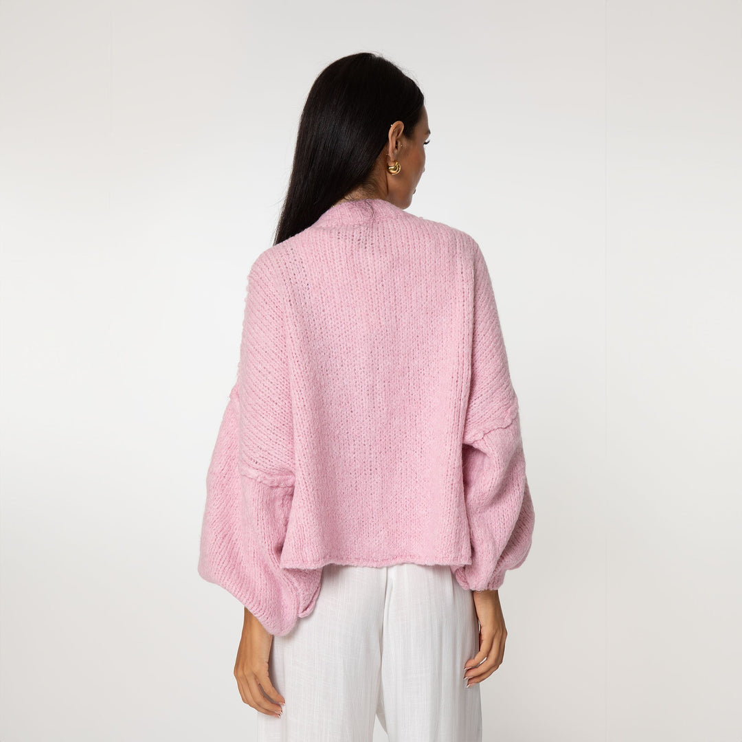 Krótki oversize’owy kardigan “CozyGlam”